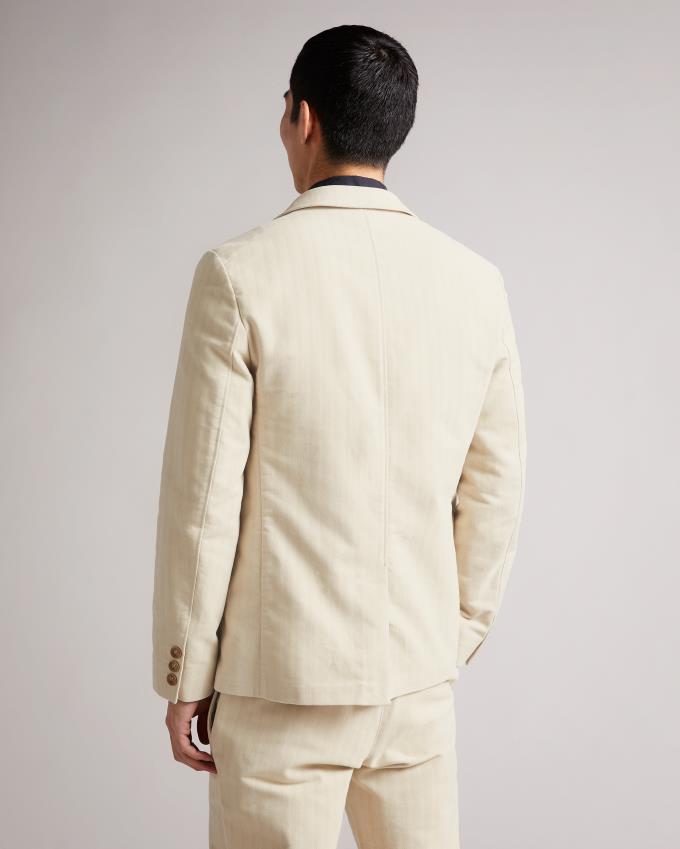 Veste Ted Baker Herringbone Moleskin Beige Homme | RJP-30218666